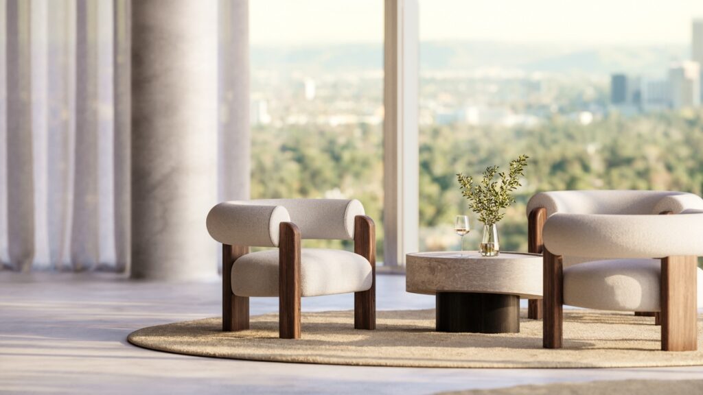 Auro Lounge chair design and luxuous ambient.
