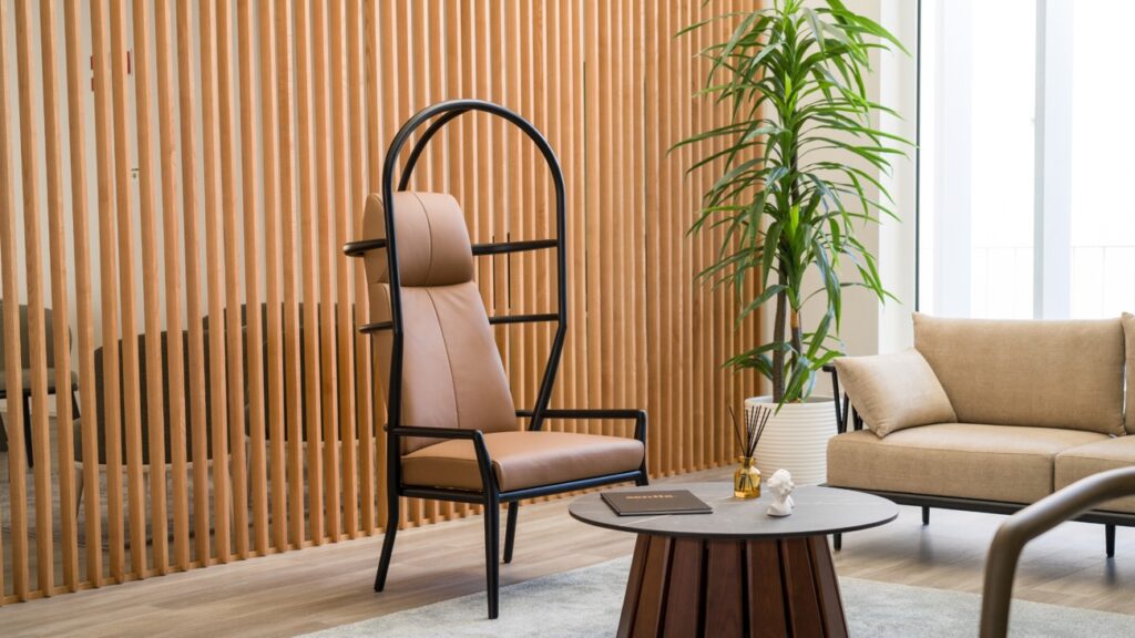 Chair luxury and warm toned